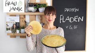 Protein Fladen / Pfannkuchen deftig | vegan & glutenfrei | Nur 4 Zutaten