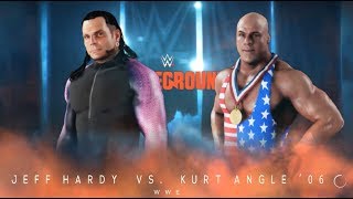 WWE 2K18 Rating WWE 19 tour Jeff Hardy vs. Kurt Angle