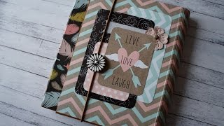 Скрапбукинг. Обзор фотопапки "Positive life". Photo folio. Scrapbook folio.