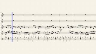 "Bari Bassic Blues" for SATB Saxophone Quartet and Drums