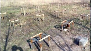 Подставки под улья. расстояние между ульями на пасеке. Размещение ульев.
