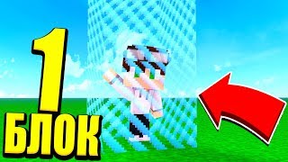 ВЫЖИВАНИЕ НА ОДНОМ БЛОКЕ С БАРЬЕРОМ! КАК ЗДЕСЬ ВЫЖИТЬ?! МАЙНКРАФТ