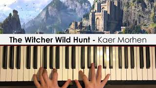 The Witcher Wild Hunt - Kaer Morhen (Piano Cover) | Dedication #449