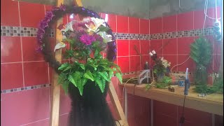 Как сделать траурную корзину своими руками