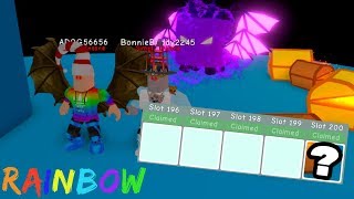 I got to Slot 200 in Rainbow Rewards | Rainbow Overlord | Bubble Gum Simulator