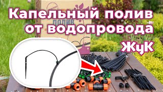 Капельный полив от водопровода Жук. Комплектация, монтаж и подключение!