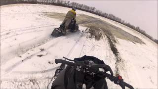 Snowmobile Water Skipping