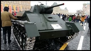 Парад 7 ноября 2016. Танк Т - 38 и Т - 70.