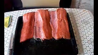 Красная рыба семужного посола , мой рецепт засолки лосося.