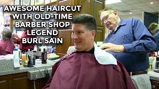 Old Time Barber Shop - Haircut with Burl