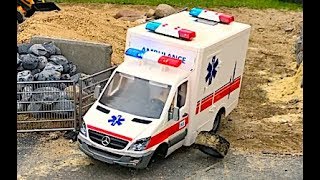 CRASH Ambulance the wheel broke! Emergency | BRUDER TOYS |
