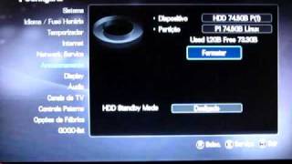 Instalação de HD interno no Azbox Premium - Software