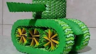 поделки из модулей- Танк