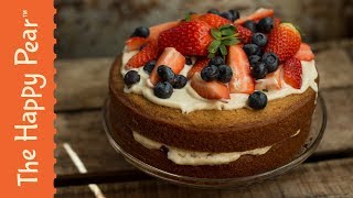 VEGAN VICTORIA SPONGE CAKE | THE HAPPY PEAR