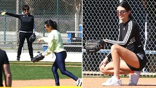 Kendall Jenner Flaunts Her Supermodel Legs At The Kardashian Softball Game