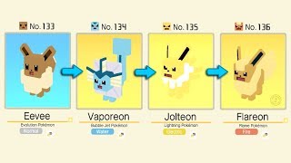 Pokémon Quest: Eevee Evolved Into Vaporeon / Jolteon / Flareon | Pokémon Evolution Tips and Guides