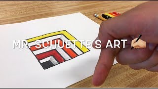 ? Amazing ? Optical Illusion - Very EASY for kids - 3D Hole trick hack color | Mr. Schuette