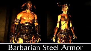 Skyrim Special Edition: ▶️Barbarian Steel Armor◀️ Mini Mod Showcase