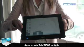 Acer Iconia Tab W500: presentazione italiana