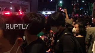 Japan: Crowds gather to watch Olympics closing ceremony outside stadium