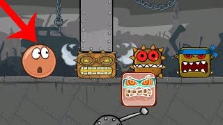 All 5 BOSS battles with Brown Ball in Red Ball 4 gameplay
