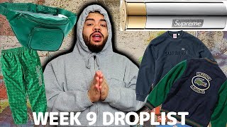 SUPREME SS18 WEEK 9 FULL DROPLIST REVIEW + THOUGHTS ON LACOSTE & FLASK