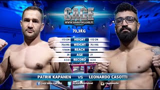 CAGE 47 Patrik Kapanen vs Leonardo Casotti Full Fight MMA
