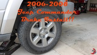 2006-2008 Jeep Commander Brake rotor/pad replacement. DIY