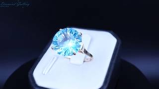 Кольцо с огромным топазом эксклюзивно от Diamond Gallery!