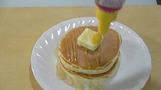 朝ごはん作ってみた　『ホットケーキ』