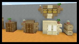 ШКАФ и ТУМБОЧКА в майнкрафт - Как построить - minecraft