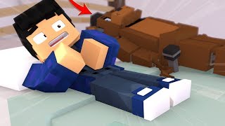 TEM UM ANIMATRONIC NA MINHA CAMA do MINECRAFT!!!