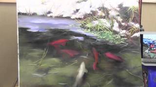 НОВЫЕ ВИДЕОУРОКИ ИГОРЯ САХАРОВА! "Рыбки кои в прозрачной воде"