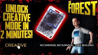 UNLOCK CREATIVE MODE IN 2 MINUTES WITH NO MODS! (v0.73) | The Forest