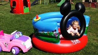 Сюрпризы для Дианы Классный Батут МИККИ МАУС и игрушки Mickey Mouse Toys