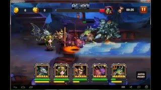 Heroes Charge  Outland Portal Robot Fighter Difficulty 8 Портал Робот боец 8 сложность