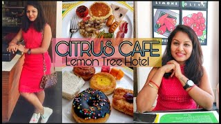 Lavish breakfast buffet at Citrus Cafe, Lemon Tree Hotel..BANGALORE