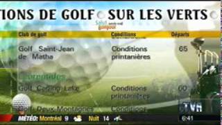 Chronique de golf a TVA du 4 juin 2011 de sportactivites.com