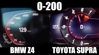 Toyota Supra 2019 vs BMW Z4 [0-200km/h]