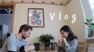 [VLOG] 독일일상 : 자급자족 라이프 | 배스킨라빈스 카푸치노 블라스트?, 타이어 교체, 저녁 메뉴는 조림닭 ?