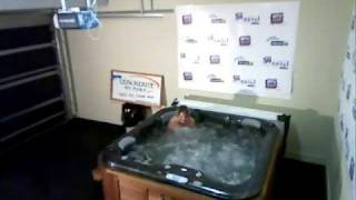 Shenae jumps in the spa naked