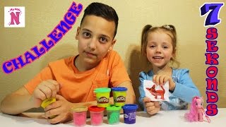 ЧЕЛЛЕНДЖ 7 СЕКУНД вызов принят Лепим из пластилина ПЛЕЙ ДО Play Doh Challenge 7 seconds