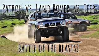 4X4 DRAG RACING! LANDY vs PATROL vs JEEP?