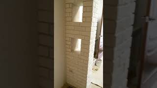 Арка из гипсового кирпича часть 2.
