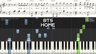 BTS - HOME 피아노악보(Piano Sheet Music) / Piano Cover 피아노 커버 / Chord(코드)