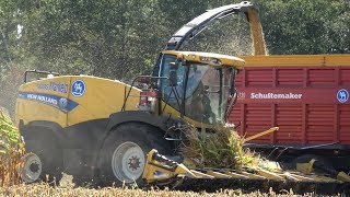Mais hakselen 2018 door Maas Markelo met New Holland FR700 + 10 rijer & 2 Fendt 924 Vario (2018)