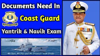 Documents Need In Navy Coast Guard Navik(GD) & Yantrik Exam | Biraj Nath