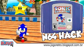 Sonic Adventure 64 - Nintendo 64 (Super Mario 64 HACK) PT-BR