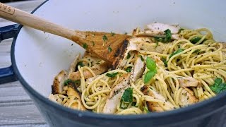 Lemon Garlic Chicken & Herbed Pasta Recipe - What's For Din'? - Courtney Budzyn - Recipe 103