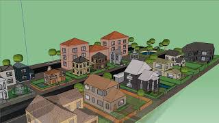 Пример анимации в SketchUP с использованием Render-плагина и без него